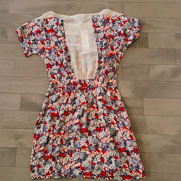 BCBGeneration Bright Red Multi Floral Dress - Picture 2 of 7